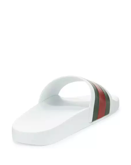 gucci pursuit 72 slides white